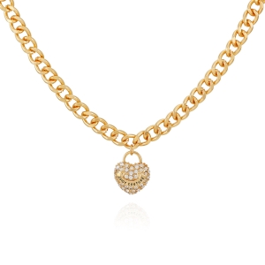 Juicy Couture Bling Heart Charm Κολιε γυναικεια χρυσο χρωμα | KGAU-17395