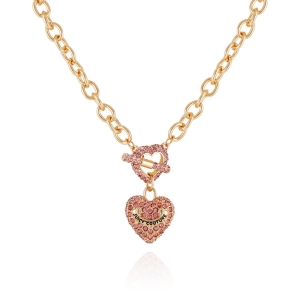 Juicy Couture Bling Heart Pendant Charm Κολιε γυναικεια χρυσο χρωμα | GQLX-15032