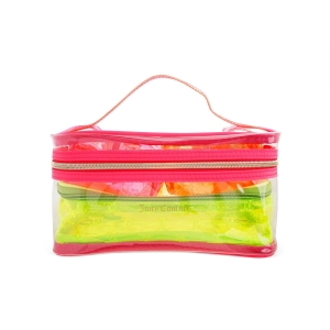 Juicy Couture Nested Makeup Set τσαντα γυναικεια ροζ κίτρινα πορτοκαλι | YROB-91486