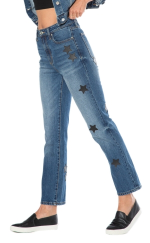Juicy Couture Venice Faux δερματινα Star Τζιν γυναικεια ανοιχτο μπλε | NTWK-75403